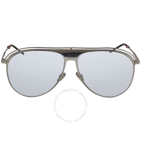 Dior Sup Silver Mirror Pilot Men's Sunglasses DIOR0217S 0010 59